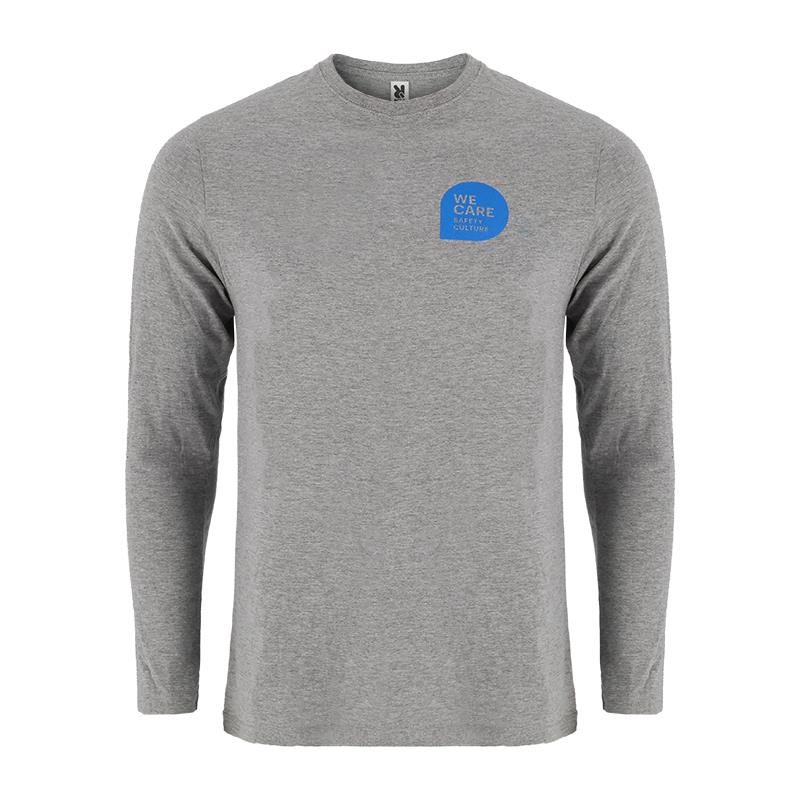 Langarmshirt „We care“ L
