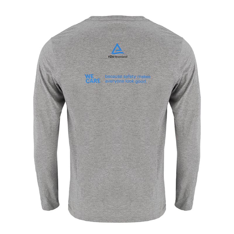 Langarmshirt „We care“ L