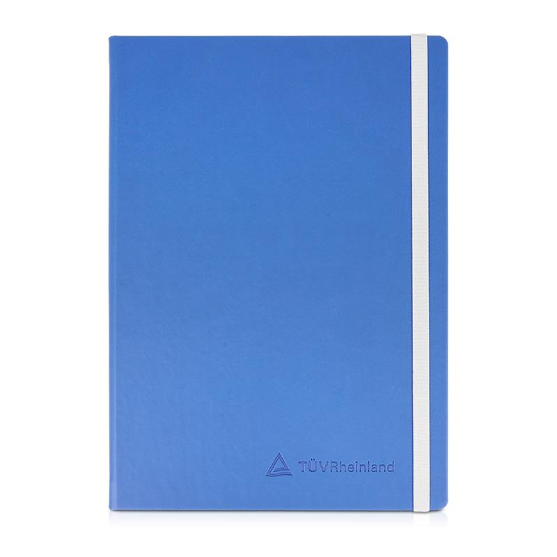 Notizbuch Hardcover A4 bezogen blau