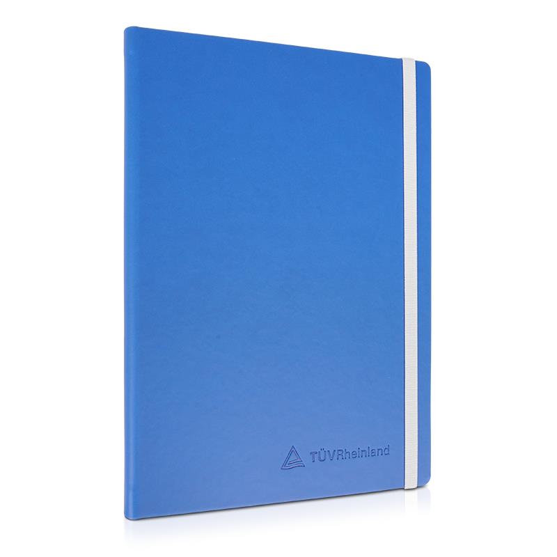 Notizbuch Hardcover A4 bezogen blau